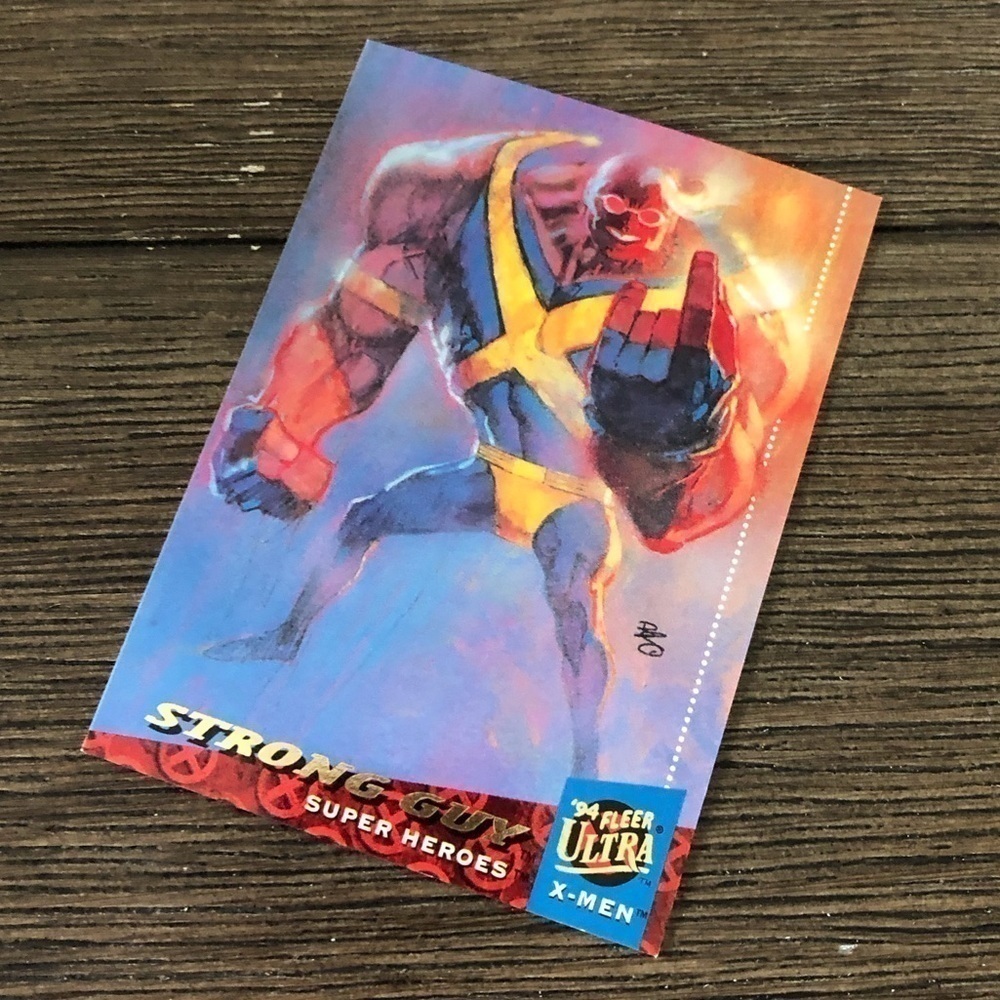 X-men ’94 Fleer Ultra trading card: Strong Guy (Super Heroes) #32